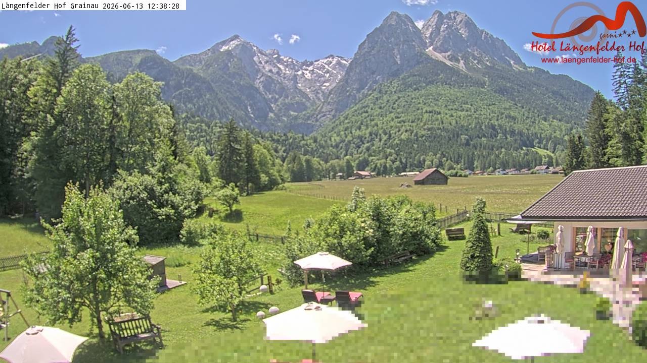 Archiv Foto Webcam Zugspitzdorf Grainau: Längenfelder Hof