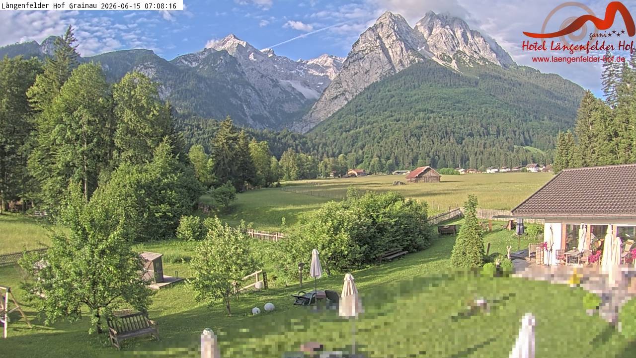 Archiv Foto Webcam Zugspitzdorf Grainau: Längenfelder Hof
