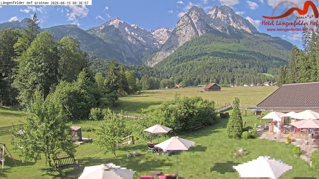 Archiv Foto Webcam Zugspitzdorf Grainau: Längenfelder Hof