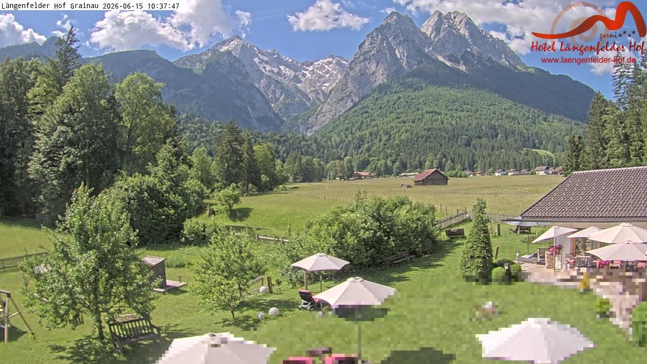 Archiv Foto Webcam Zugspitzdorf Grainau: Längenfelder Hof