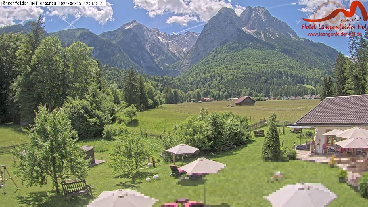 Archiv Foto Webcam Zugspitzdorf Grainau: Längenfelder Hof