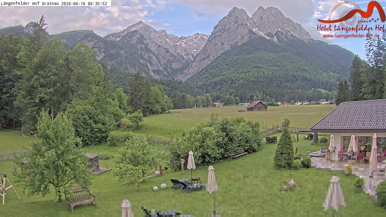 Archiv Foto Webcam Zugspitzdorf Grainau: Längenfelder Hof