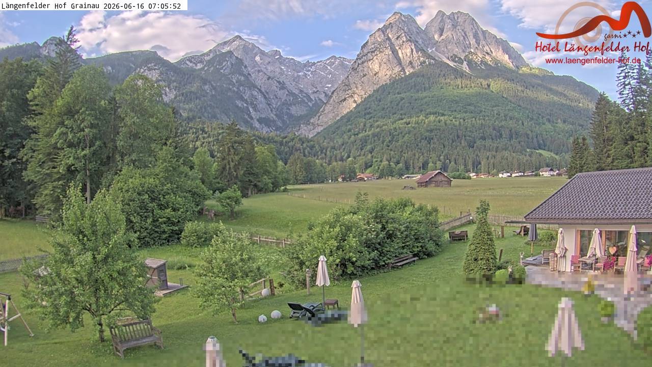 Archiv Foto Webcam Zugspitzdorf Grainau: Längenfelder Hof