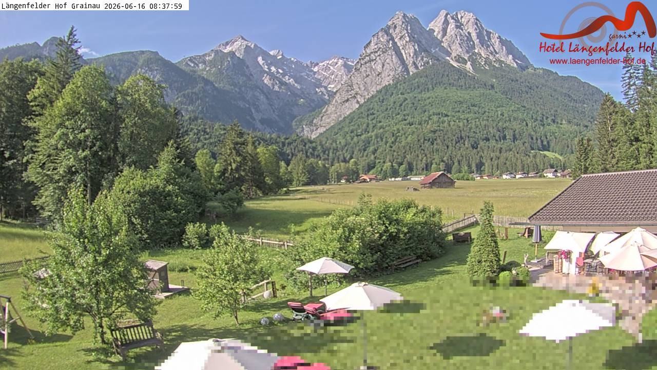 Archiv Foto Webcam Zugspitzdorf Grainau: Längenfelder Hof