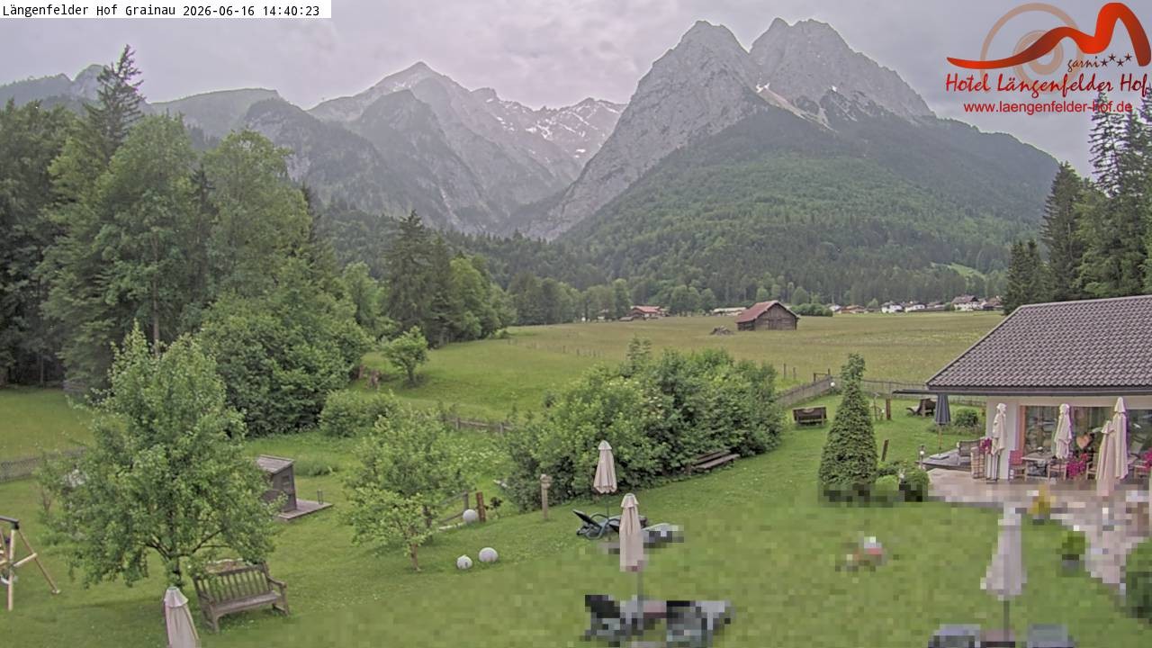Archiv Foto Webcam Zugspitzdorf Grainau: Längenfelder Hof