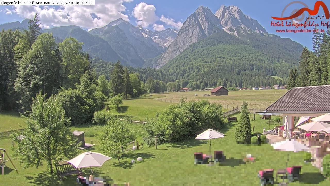 Archiv Foto Webcam Zugspitzdorf Grainau: Längenfelder Hof