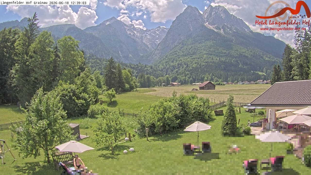 Archiv Foto Webcam Zugspitzdorf Grainau: Längenfelder Hof