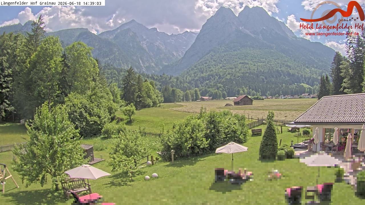 Archiv Foto Webcam Zugspitzdorf Grainau: Längenfelder Hof