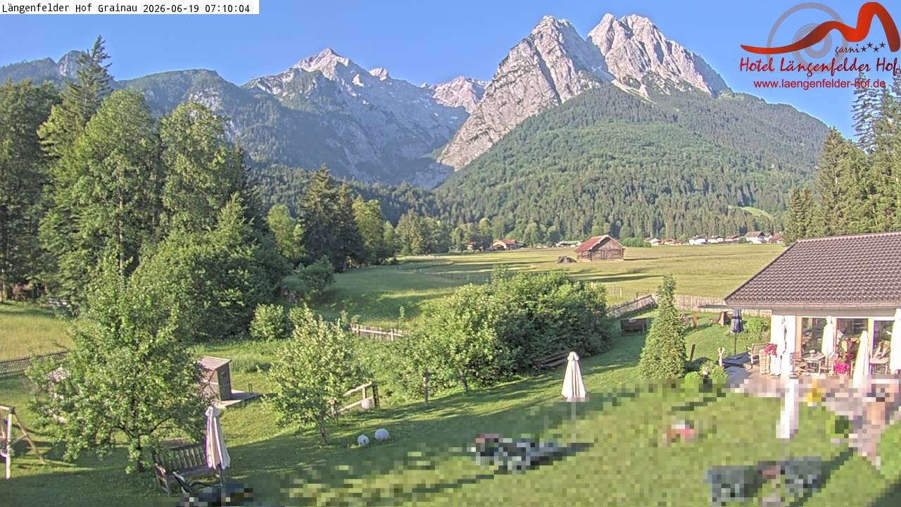 Archiv Foto Webcam Zugspitzdorf Grainau: Längenfelder Hof