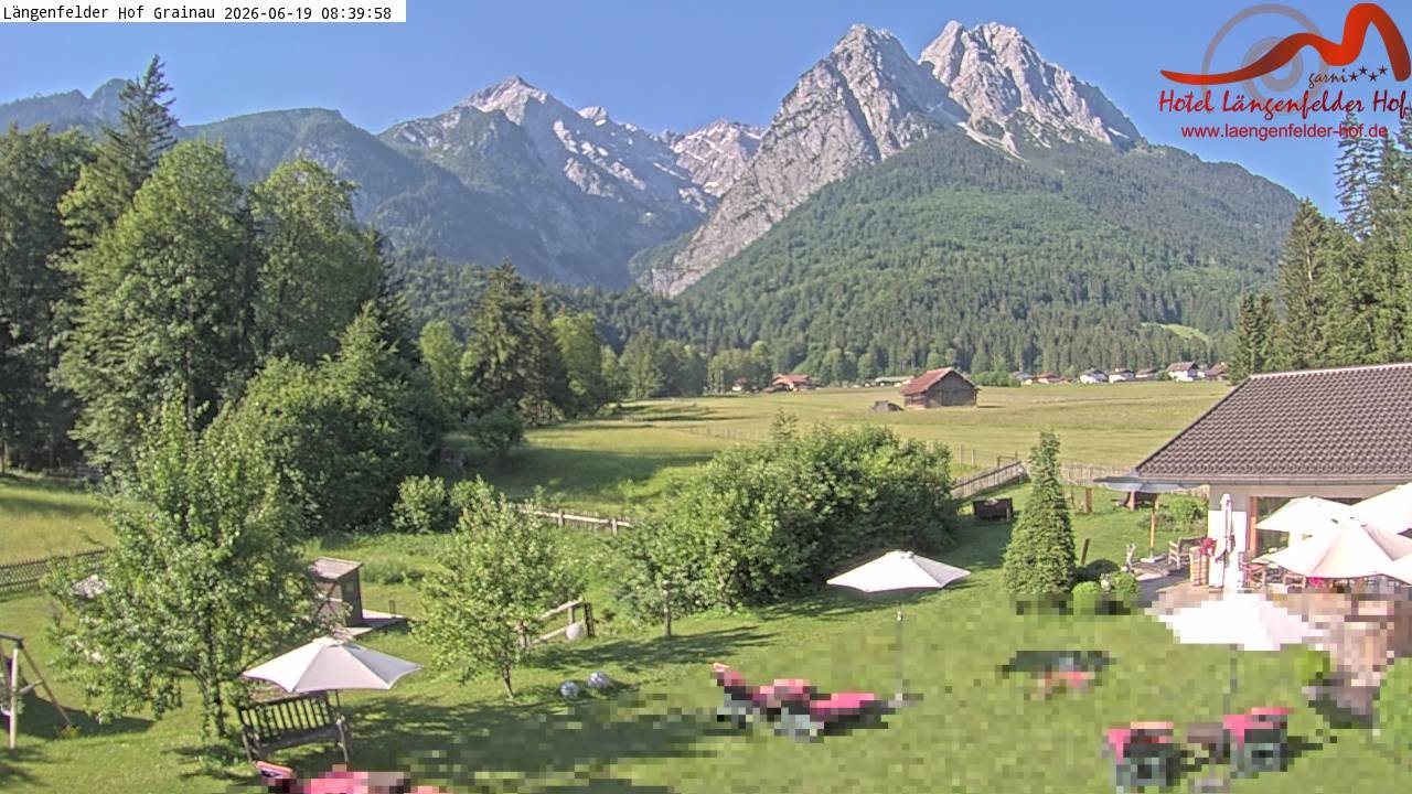 Archiv Foto Webcam Zugspitzdorf Grainau: Längenfelder Hof