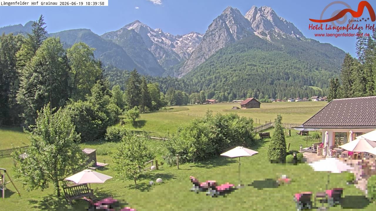 Archiv Foto Webcam Zugspitzdorf Grainau: Längenfelder Hof