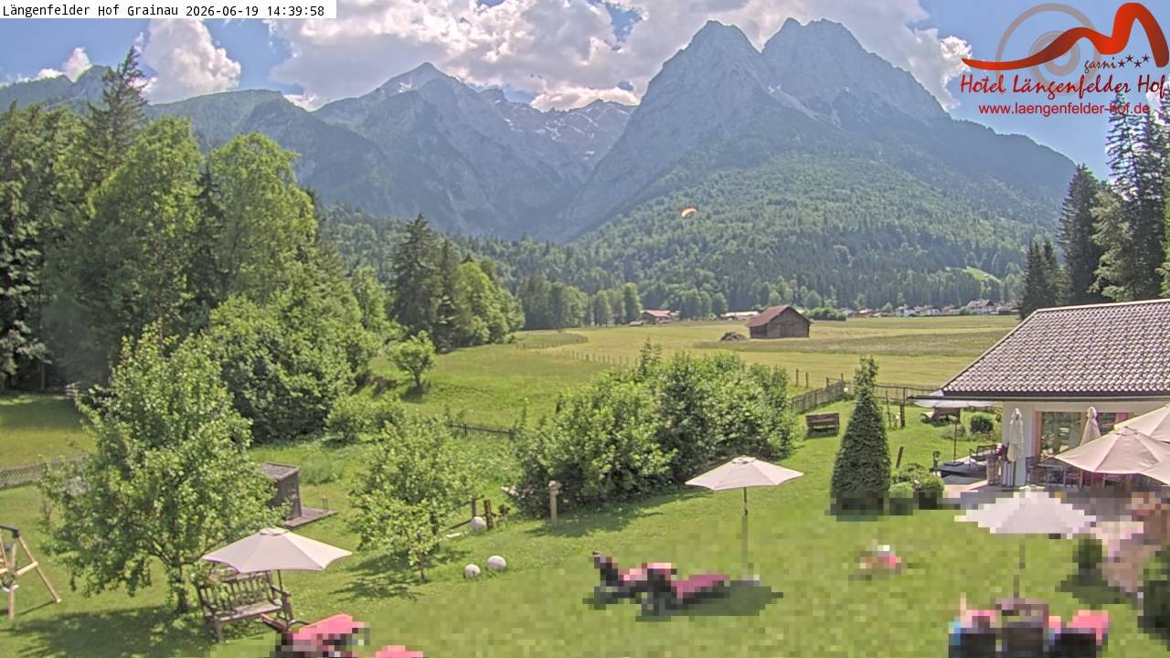 Archiv Foto Webcam Zugspitzdorf Grainau: Längenfelder Hof