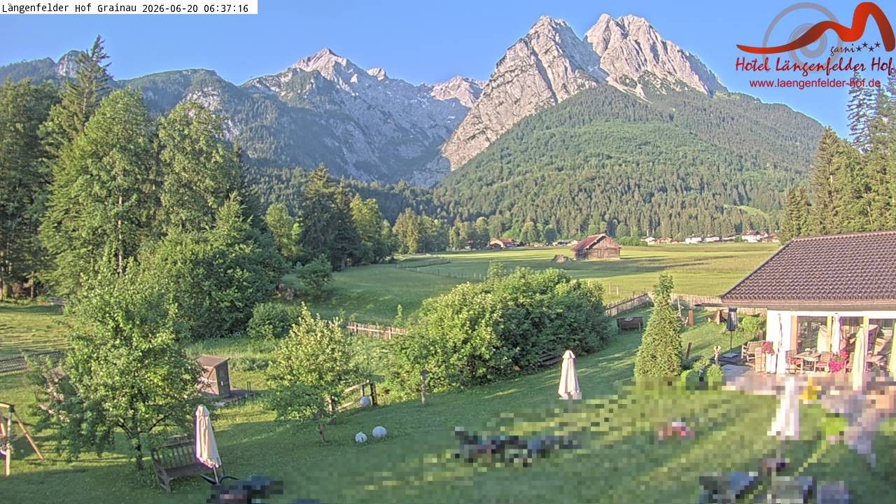 Archiv Foto Webcam Zugspitzdorf Grainau: Längenfelder Hof