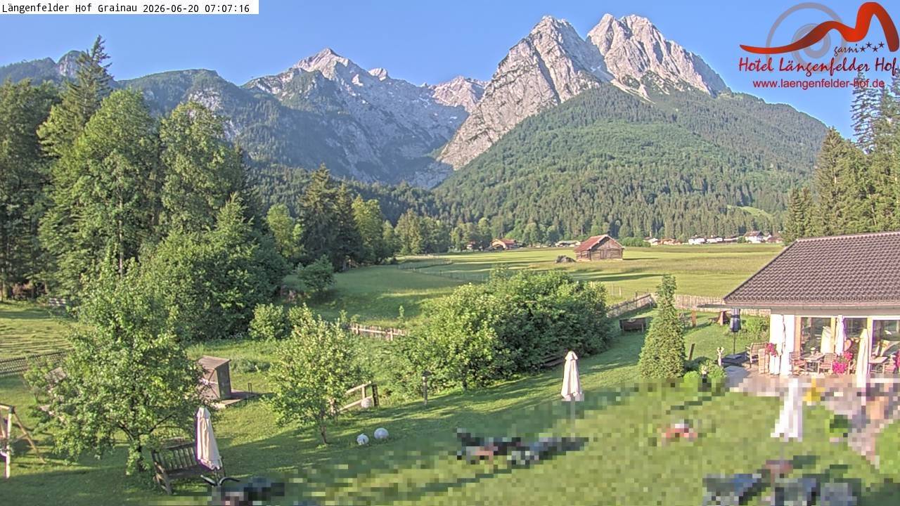 Archiv Foto Webcam Zugspitzdorf Grainau: Längenfelder Hof