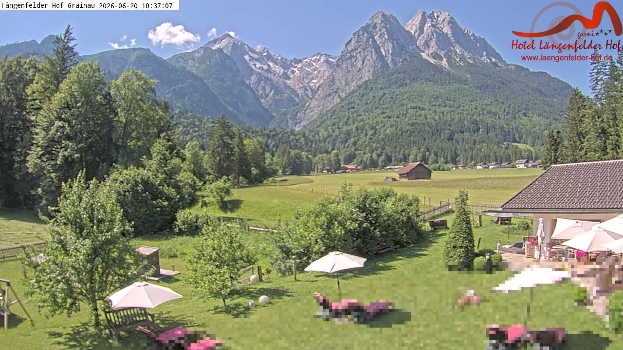 Archiv Foto Webcam Zugspitzdorf Grainau: Längenfelder Hof