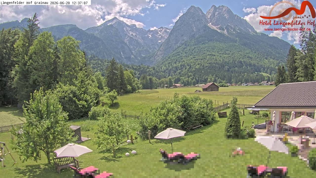 Archiv Foto Webcam Zugspitzdorf Grainau: Längenfelder Hof