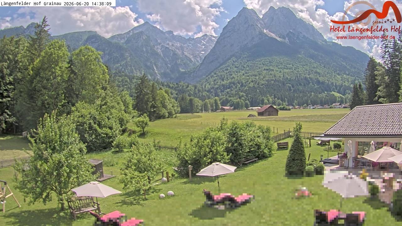 Archiv Foto Webcam Zugspitzdorf Grainau: Längenfelder Hof