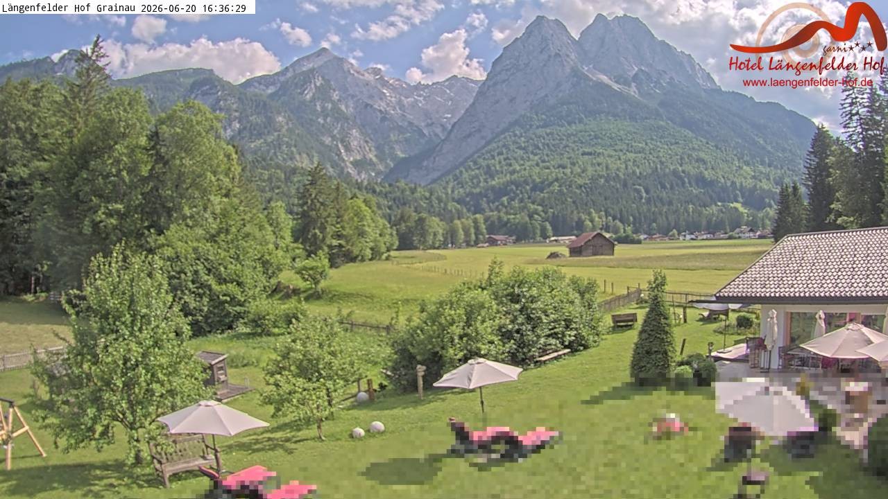Archiv Foto Webcam Zugspitzdorf Grainau: Längenfelder Hof