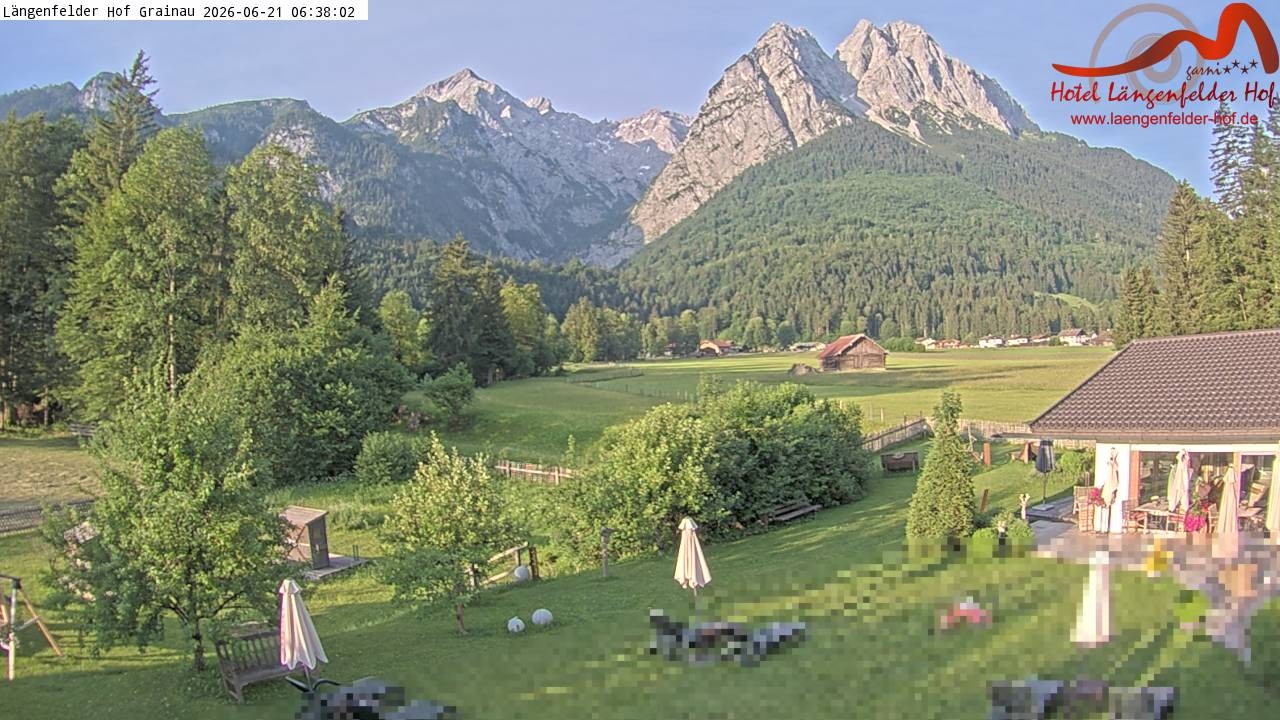 Archiv Foto Webcam Zugspitzdorf Grainau: Längenfelder Hof