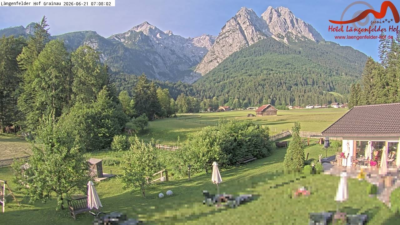 Archiv Foto Webcam Zugspitzdorf Grainau: Längenfelder Hof
