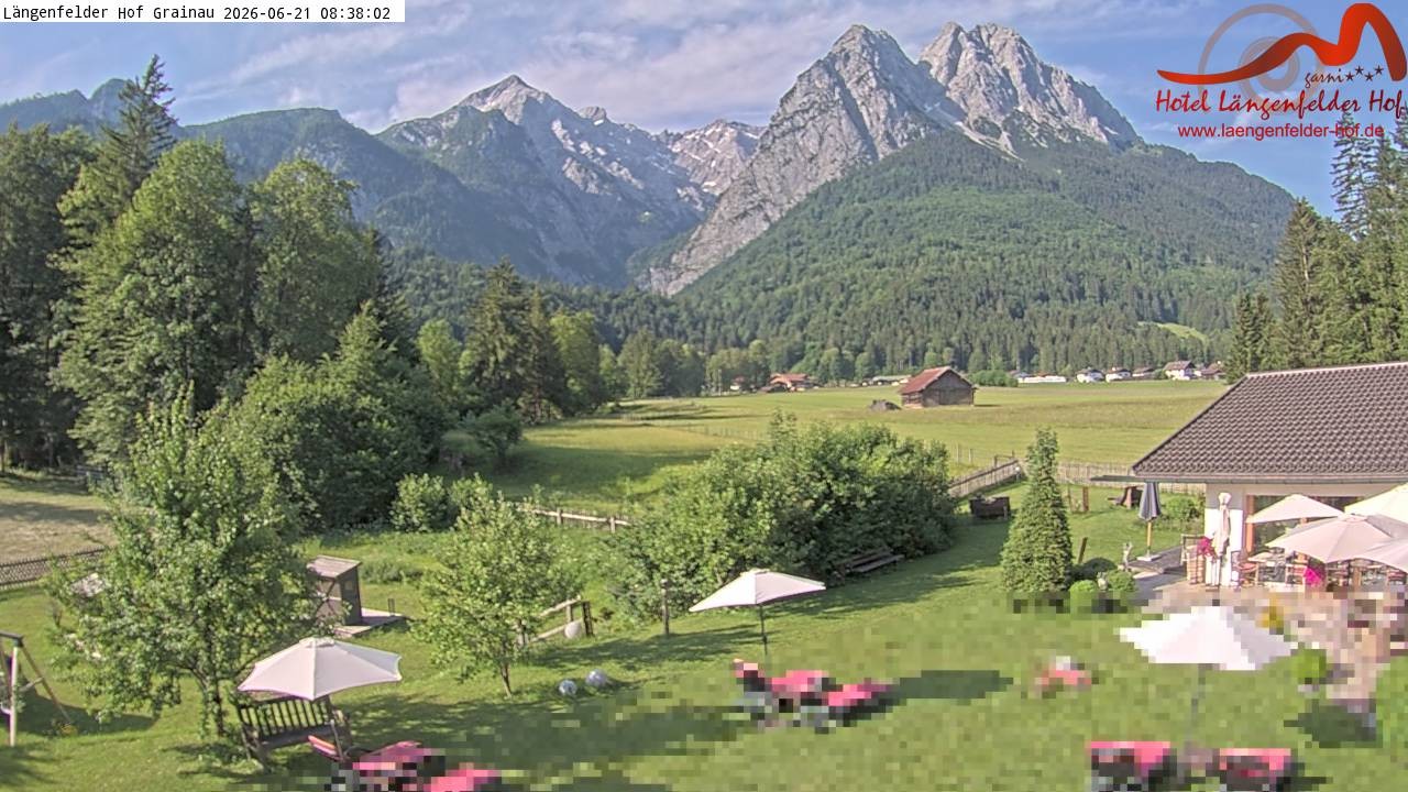 Archiv Foto Webcam Zugspitzdorf Grainau: Längenfelder Hof