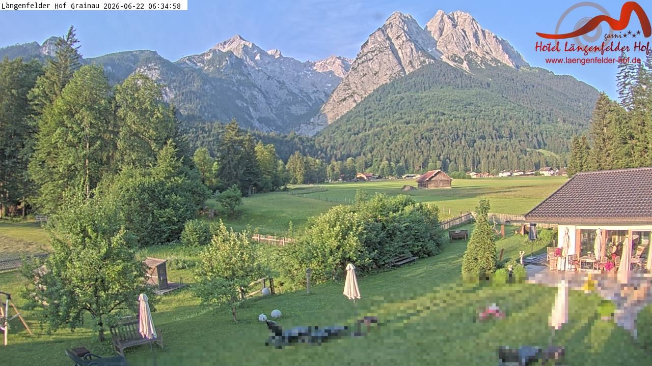 Archiv Foto Webcam Zugspitzdorf Grainau: Längenfelder Hof