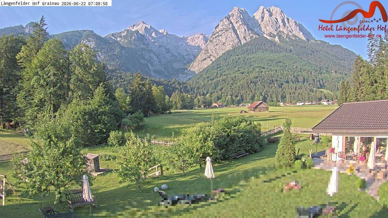 Archiv Foto Webcam Zugspitzdorf Grainau: Längenfelder Hof