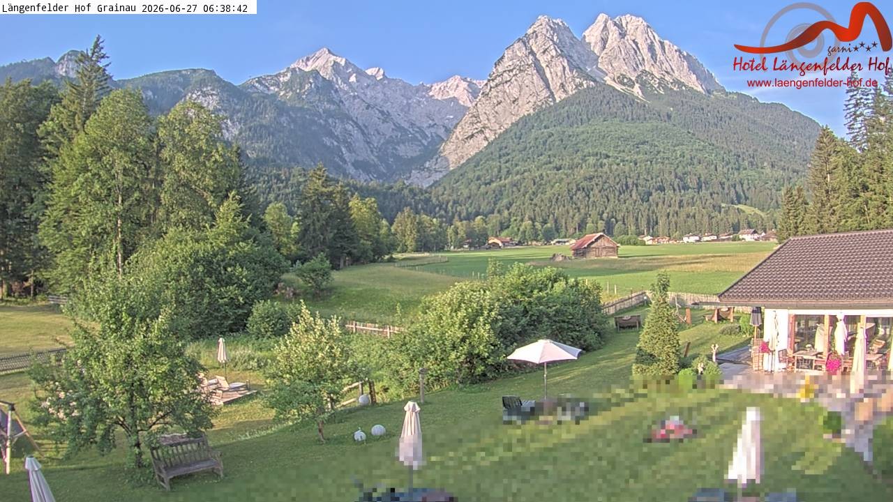 Archiv Foto Webcam Zugspitzdorf Grainau: Längenfelder Hof