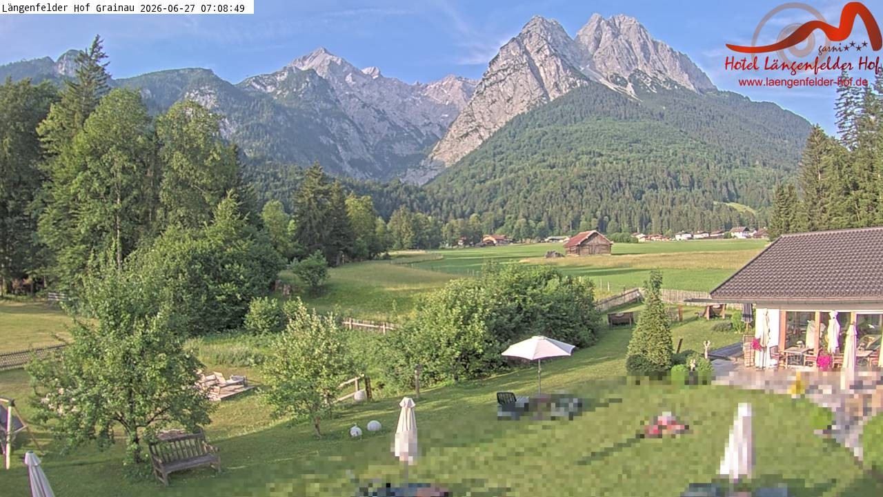 Archiv Foto Webcam Zugspitzdorf Grainau: Längenfelder Hof