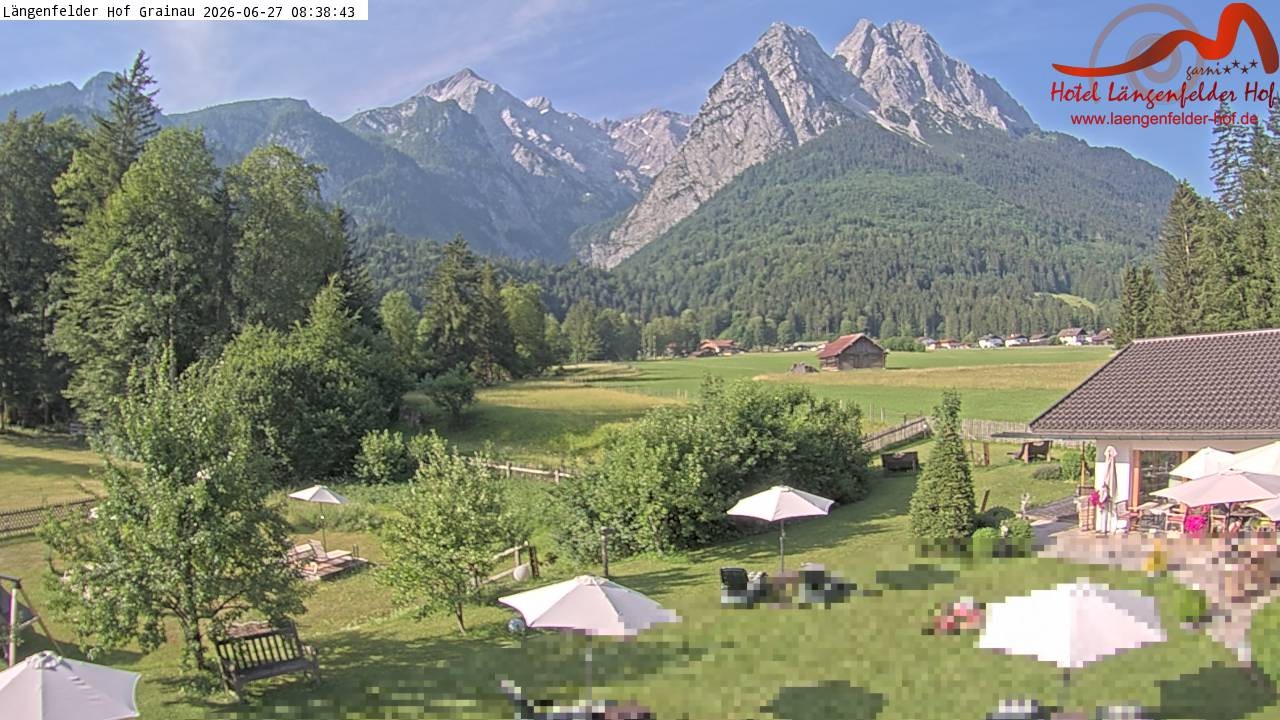 Archiv Foto Webcam Zugspitzdorf Grainau: Längenfelder Hof