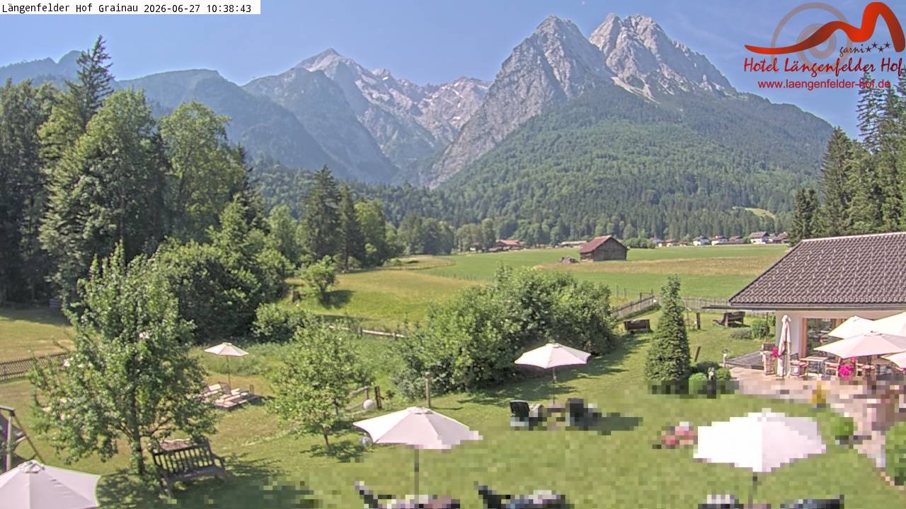 Archiv Foto Webcam Zugspitzdorf Grainau: Längenfelder Hof