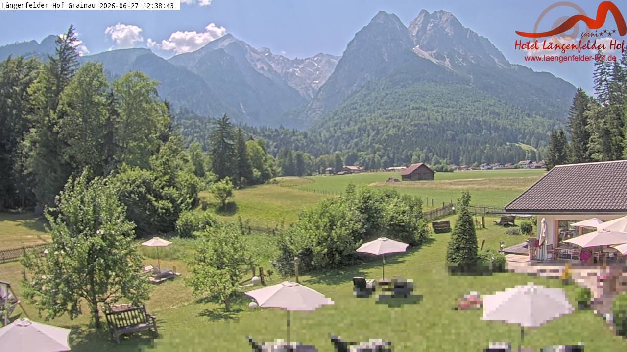 Archiv Foto Webcam Zugspitzdorf Grainau: Längenfelder Hof