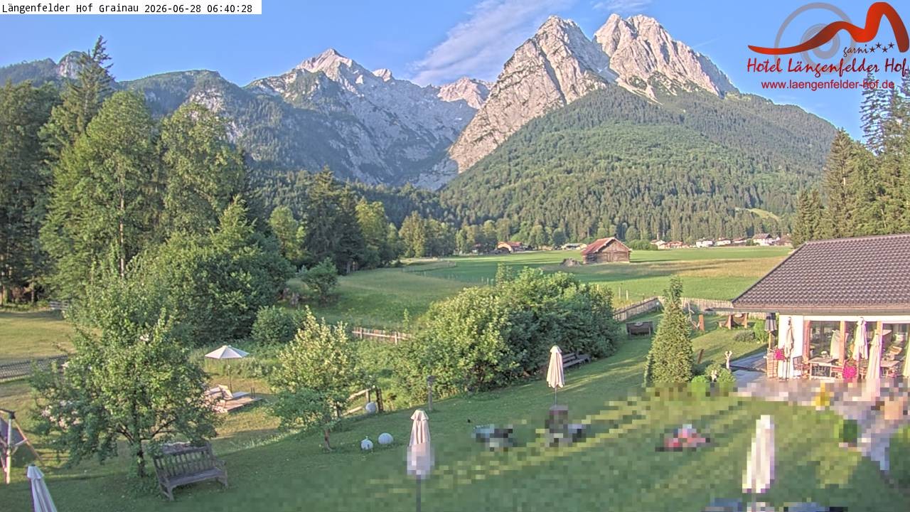Archiv Foto Webcam Zugspitzdorf Grainau: Längenfelder Hof