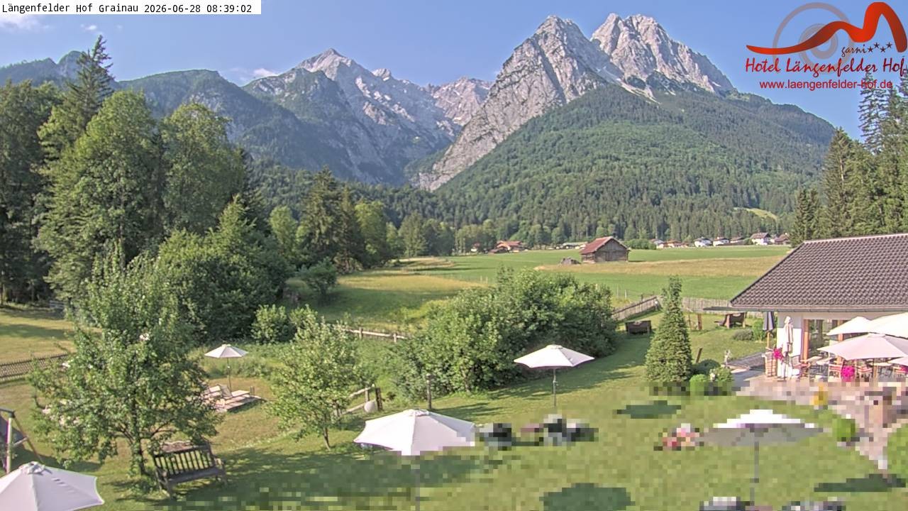Archiv Foto Webcam Zugspitzdorf Grainau: Längenfelder Hof