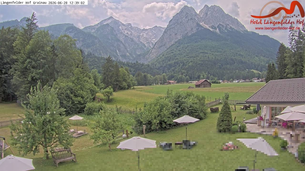 Archiv Foto Webcam Zugspitzdorf Grainau: Längenfelder Hof