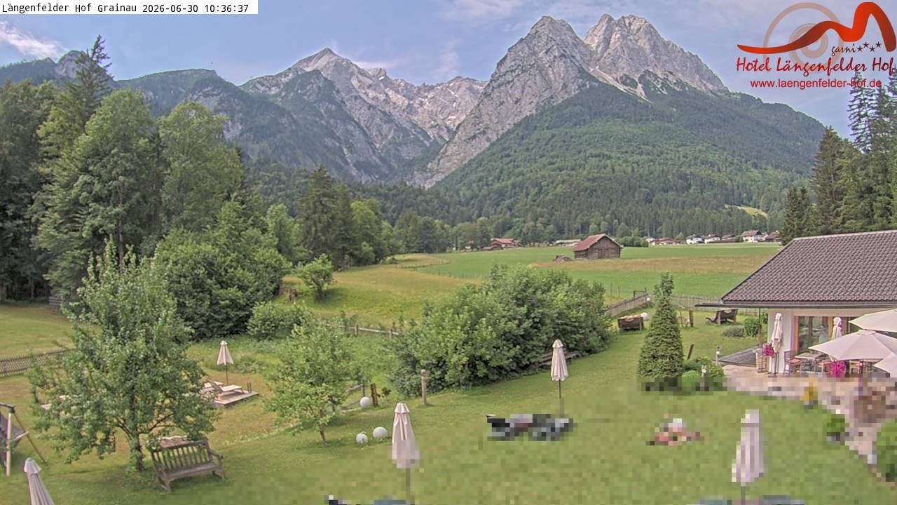Archiv Foto Webcam Zugspitzdorf Grainau: Längenfelder Hof