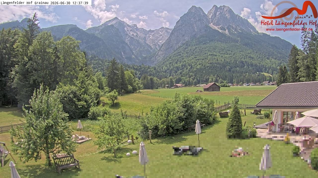 Archiv Foto Webcam Zugspitzdorf Grainau: Längenfelder Hof