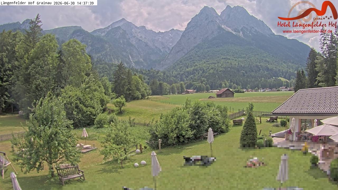 Archiv Foto Webcam Zugspitzdorf Grainau: Längenfelder Hof