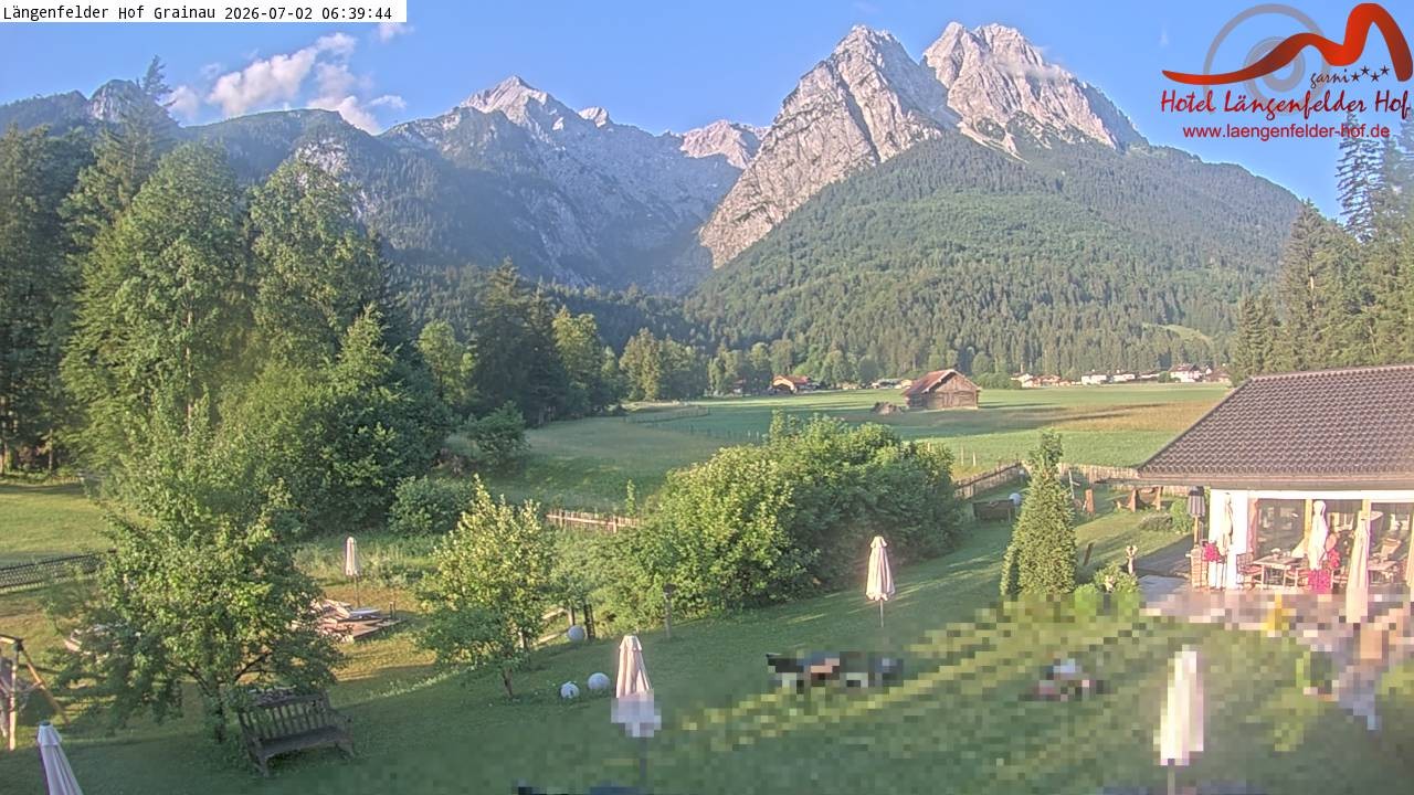 Archiv Foto Webcam Zugspitzdorf Grainau: Längenfelder Hof