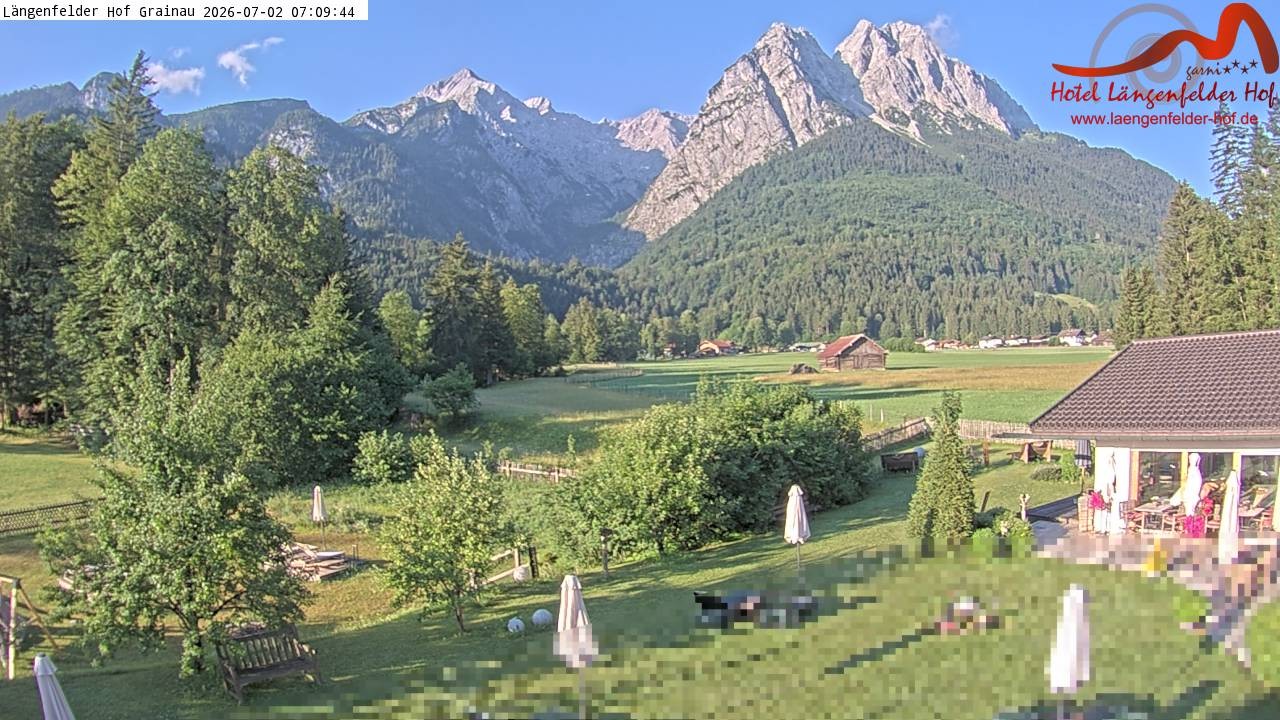 Archiv Foto Webcam Zugspitzdorf Grainau: Längenfelder Hof