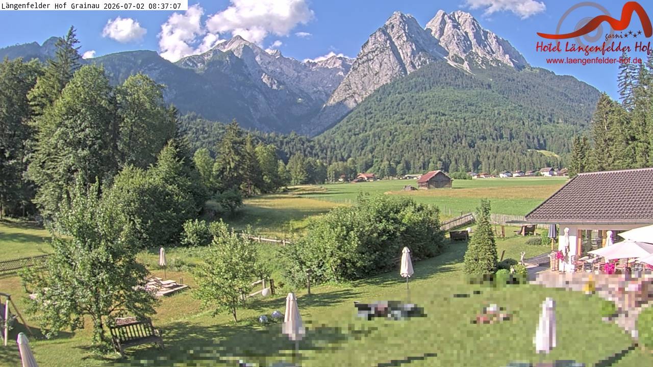 Archiv Foto Webcam Zugspitzdorf Grainau: Längenfelder Hof