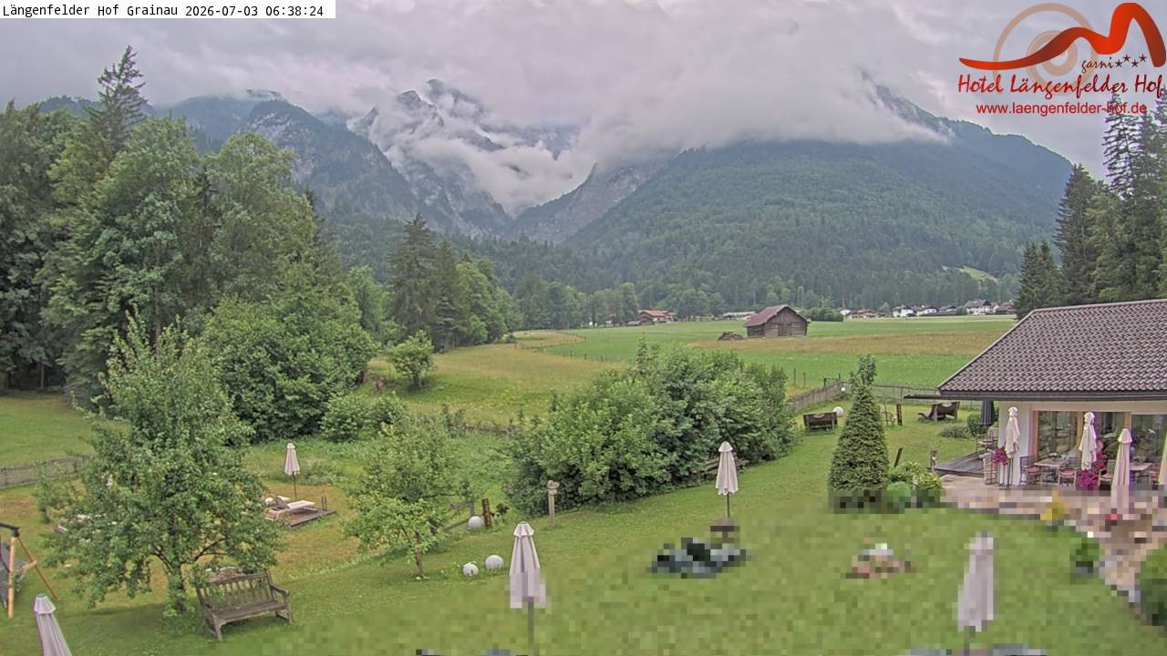 Archiv Foto Webcam Zugspitzdorf Grainau: Längenfelder Hof