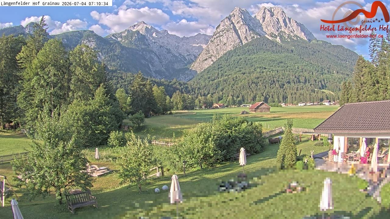 Archiv Foto Webcam Zugspitzdorf Grainau: Längenfelder Hof