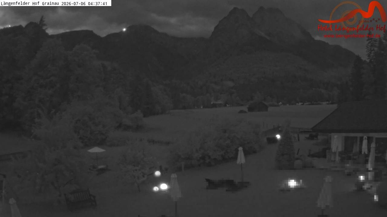Archived image Grainau - Webcam Hotel Längenfelder Hof