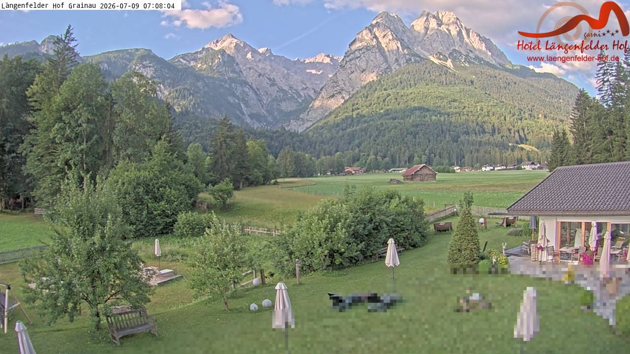 Archiv Foto Webcam Zugspitzdorf Grainau: Längenfelder Hof
