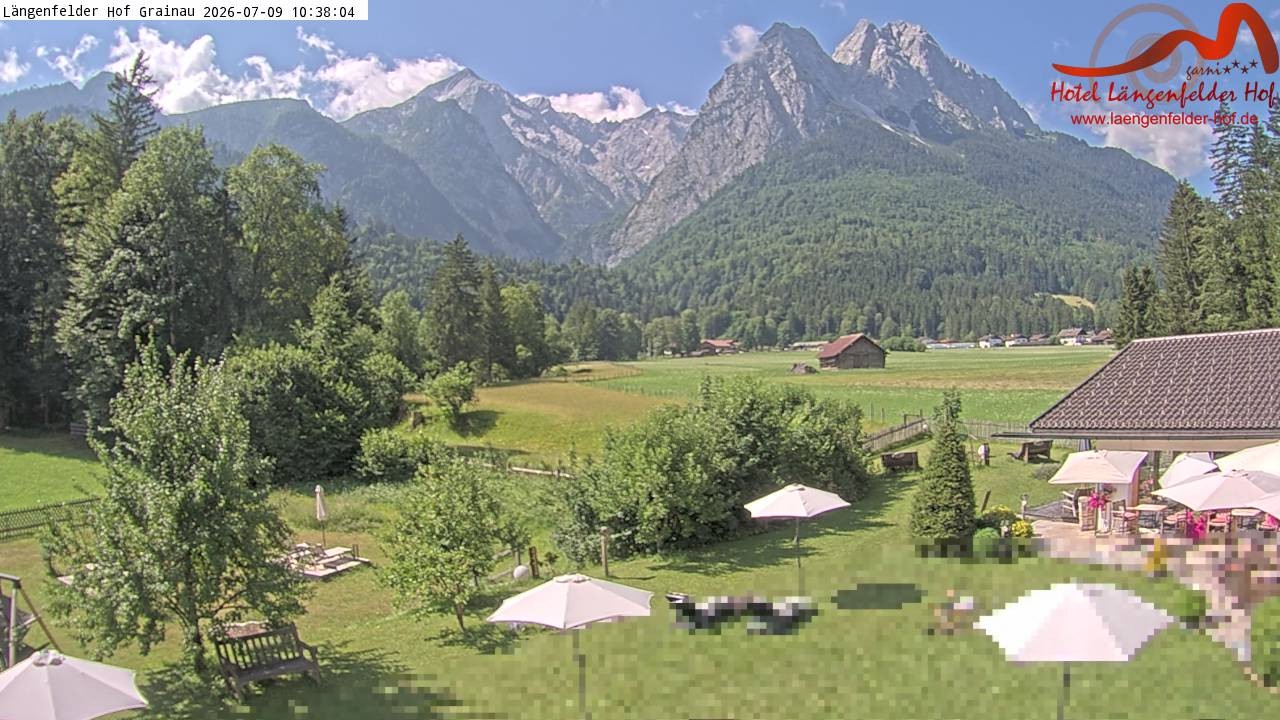 Archiv Foto Webcam Zugspitzdorf Grainau: Längenfelder Hof