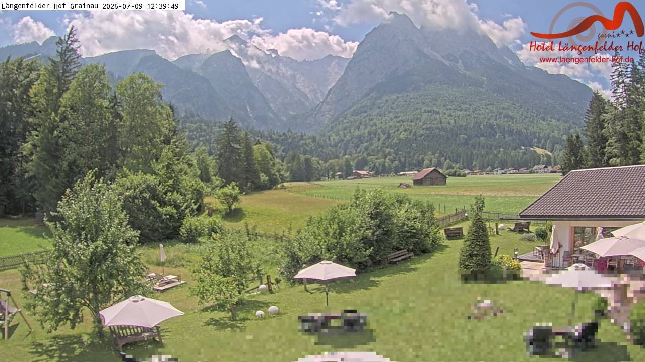 Archiv Foto Webcam Zugspitzdorf Grainau: Längenfelder Hof