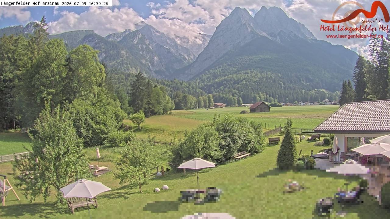 Archiv Foto Webcam Zugspitzdorf Grainau: Längenfelder Hof