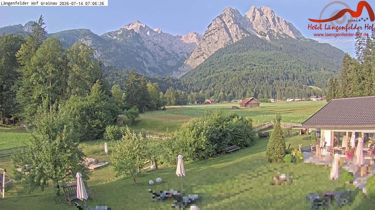 Archiv Foto Webcam Zugspitzdorf Grainau: Längenfelder Hof