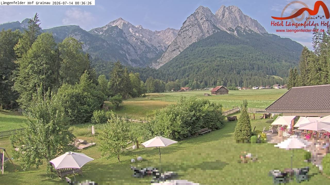 Archiv Foto Webcam Zugspitzdorf Grainau: Längenfelder Hof